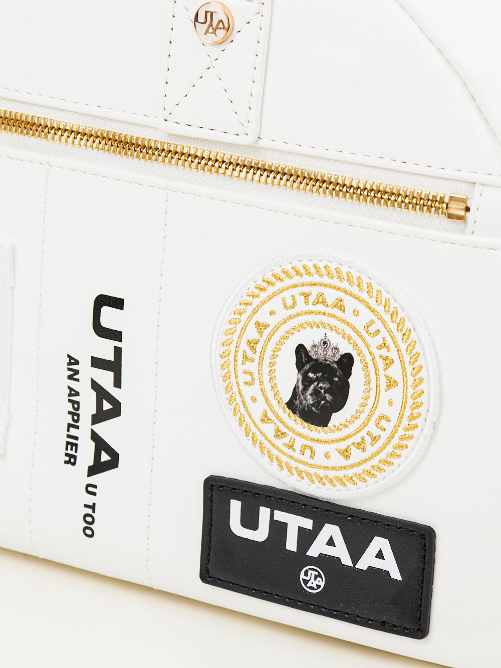 UTAA ギルトリングパッチワークトートバッグ ホワイト