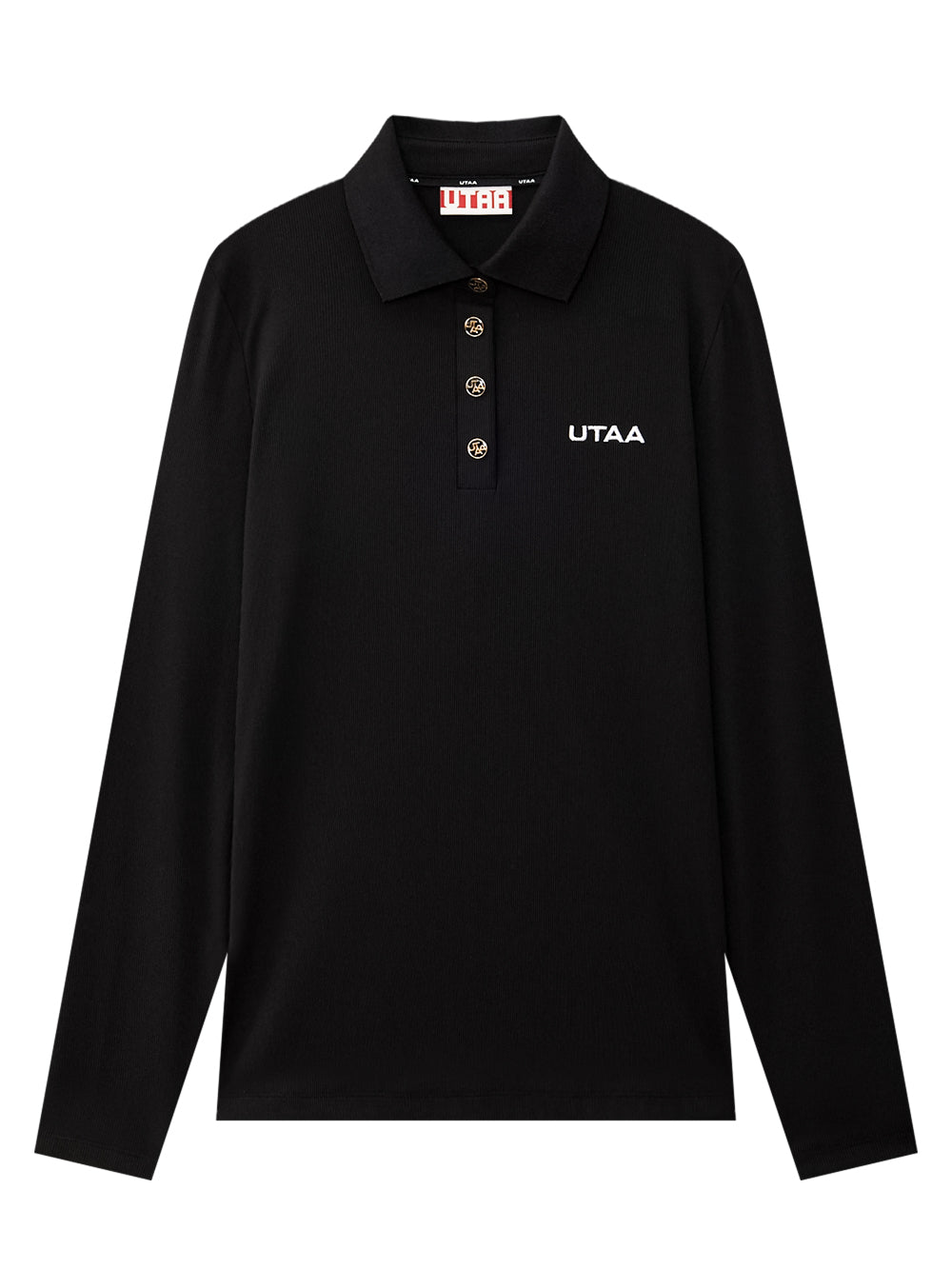 UTAA ゴールドダイヤルレタリングPKスリーブ ブラック:レディース