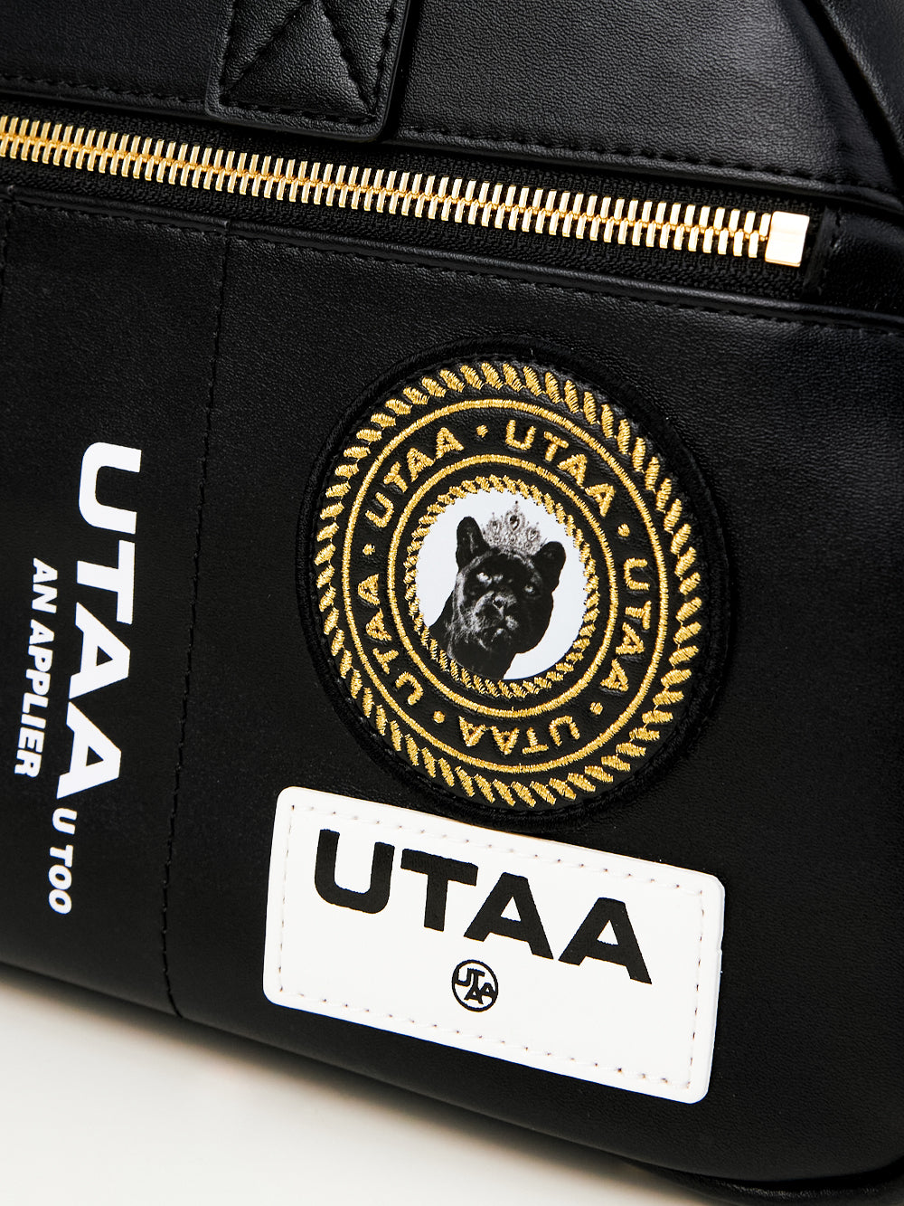 UTAA ギルトリングパッチワークトートバッグ ブラック