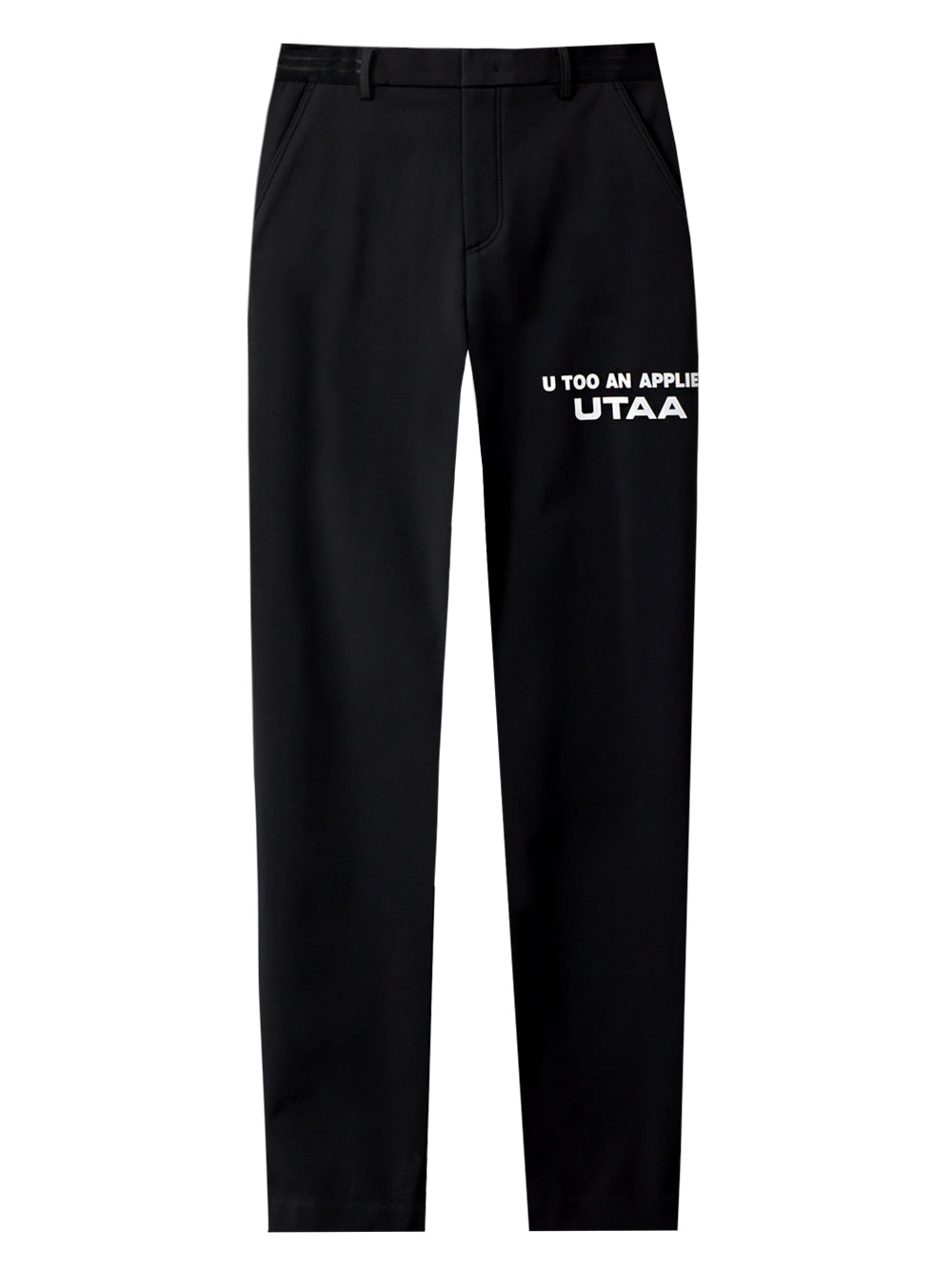 UTAA スリムフィットベーシックパンツ ブラック:レディース