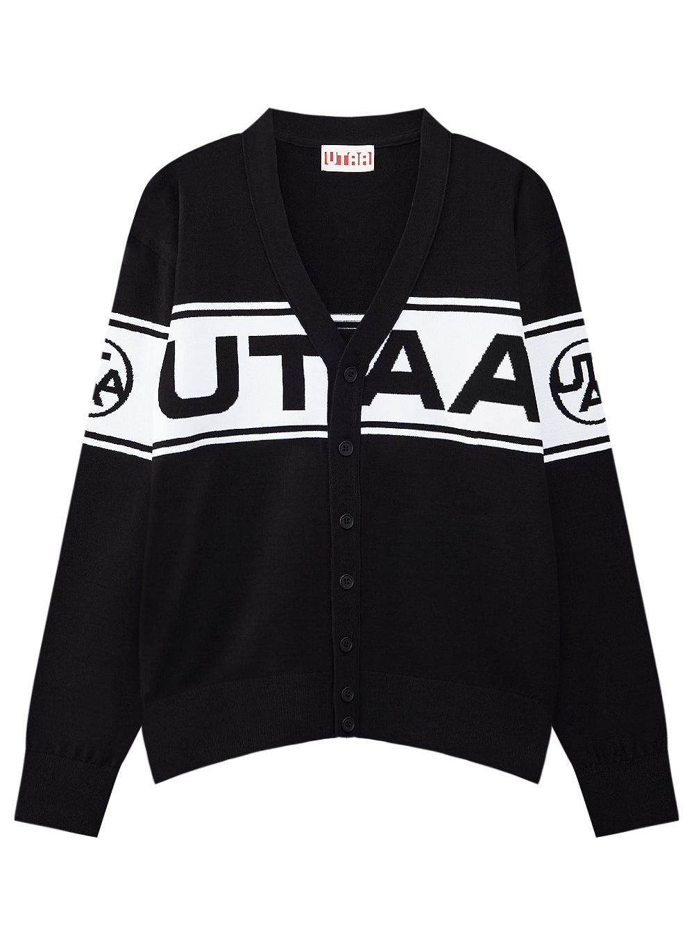 UTAA モノローグロゴニットカーディガン ブラック : Men's