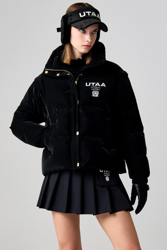 UTAA ローレルシンボルグロウツーウェイダウンジャンパー ブラック:レディース