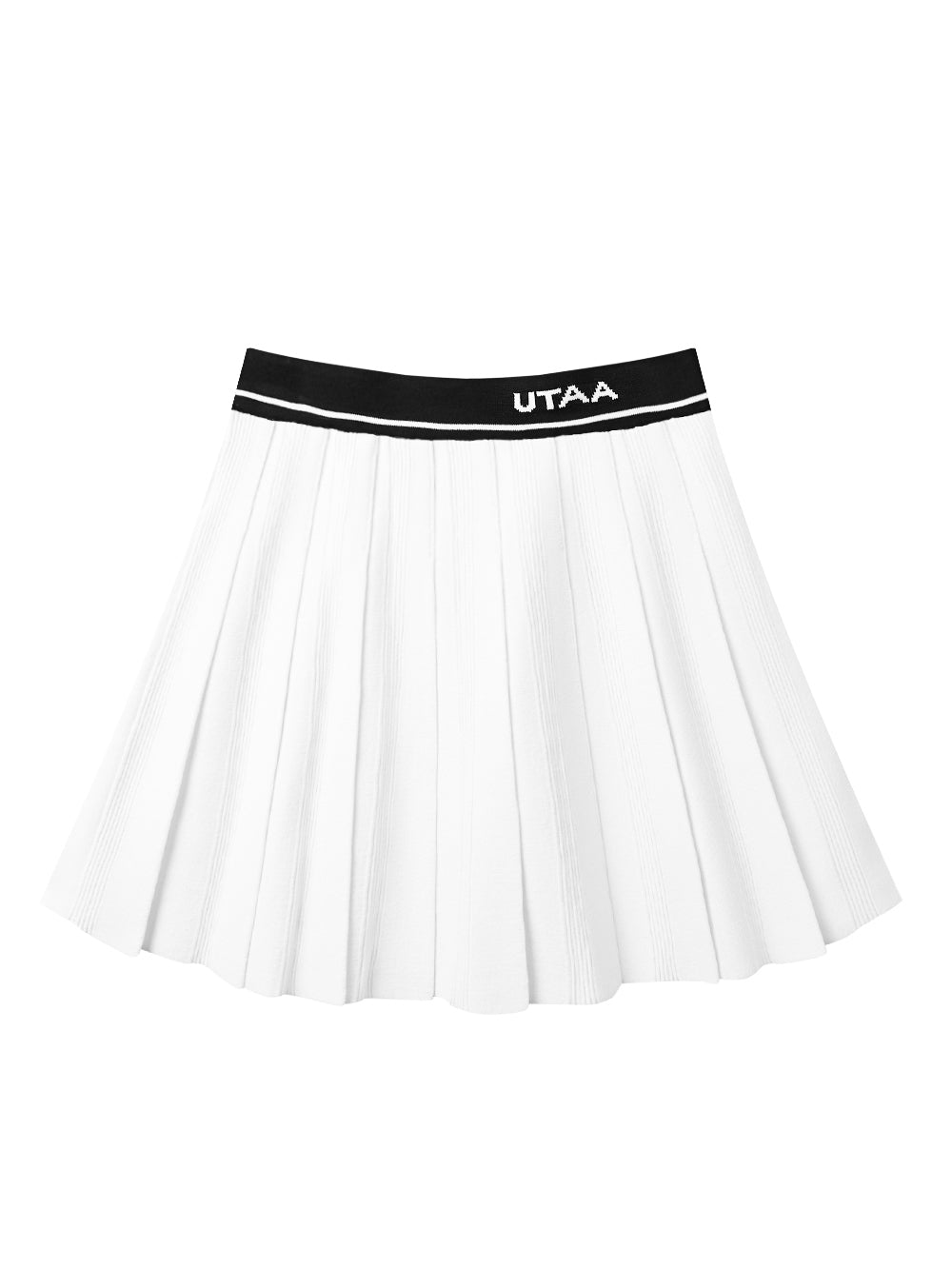 UTAA ダイムクラシックニットフレアスカート ホワイト
