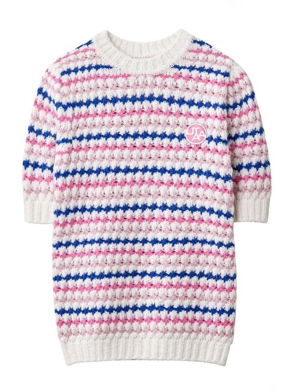 ユタ 3カラーポップストライプニットティー (女性用)