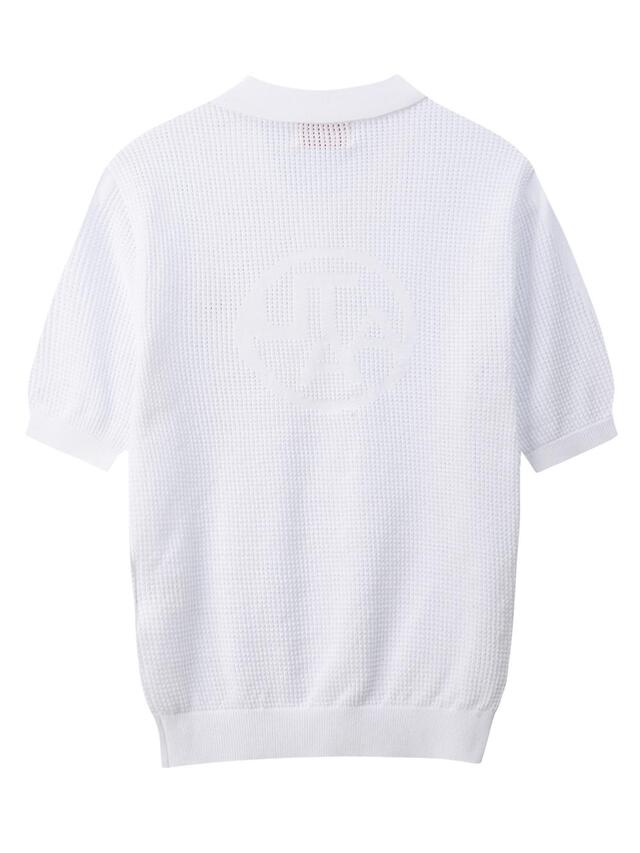UTAA メッシュニットTシャツ ホワイト:レディース