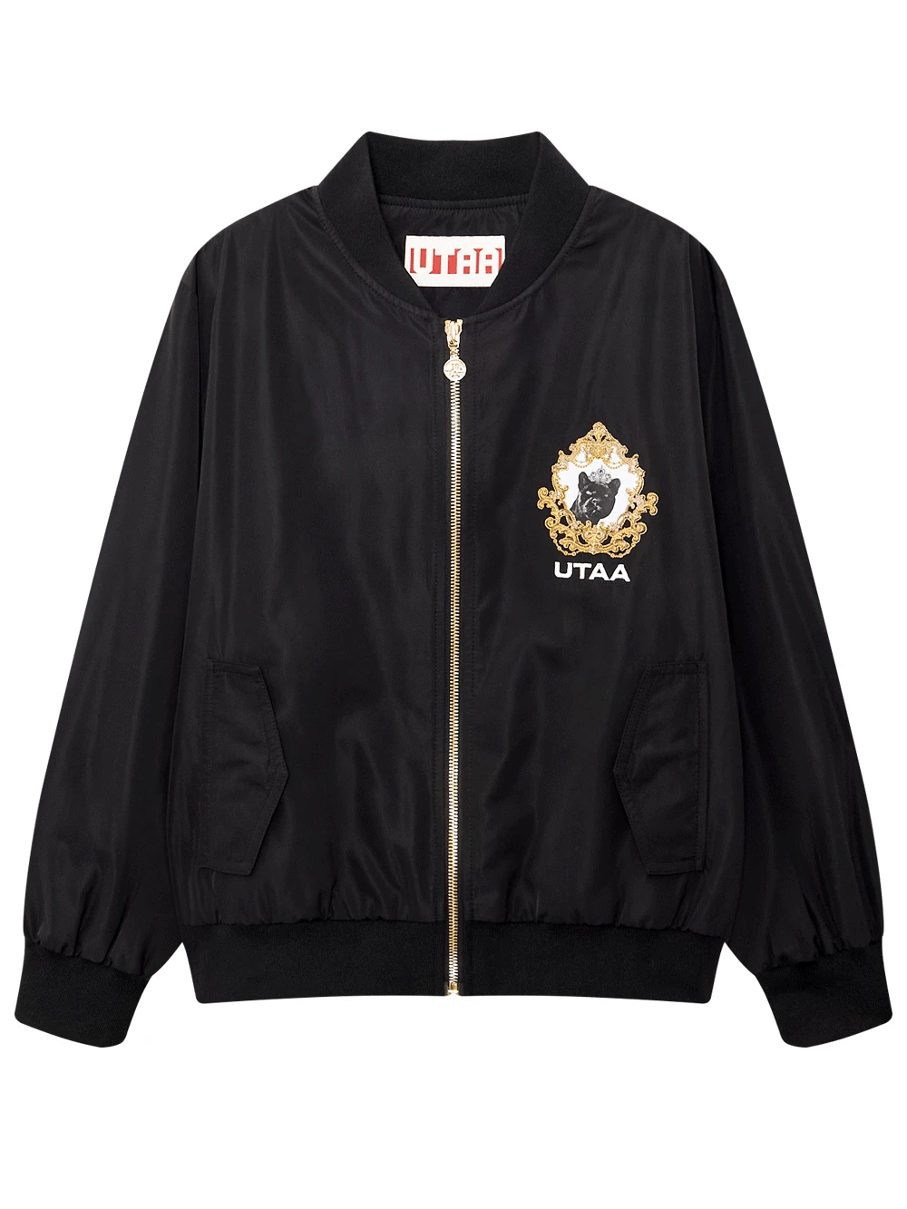 UTAA クラウンパンサーキングダムウインドブレーカージャンパー ブラック : Men's