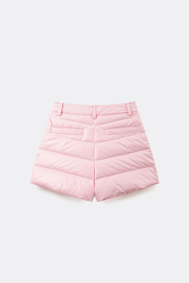 UTAA グロッシーカラーダウンショートパンツ ライトピンク:レディース