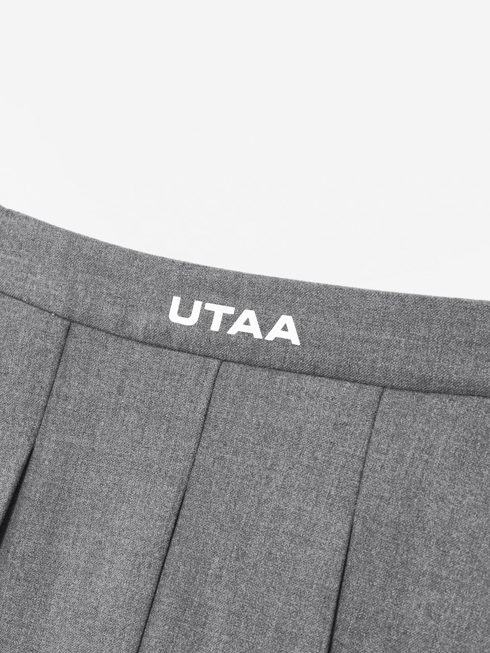 UTAA モノロゴ クラシックラップスカートパンツ メランジグレー