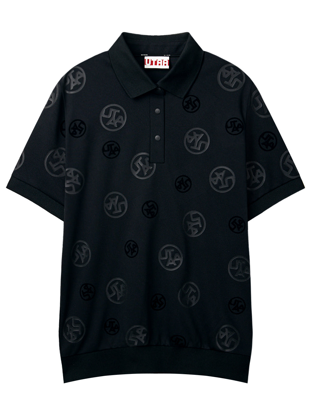 UTAA ロゴバブルPK Tシャツ ブラック:メンズ
