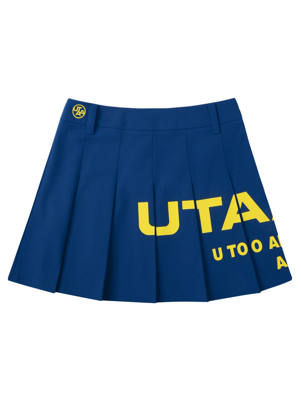UTAA ブリービッグロゴシンボルショートスカート ブルー:レディース