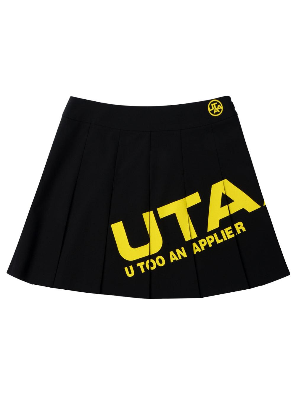 UTAA ロゴバウンスショートスカート ブラック:レディース