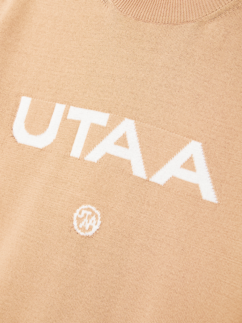 UTAA サハラボールドロゴクラシックニット ベージュ : Women's