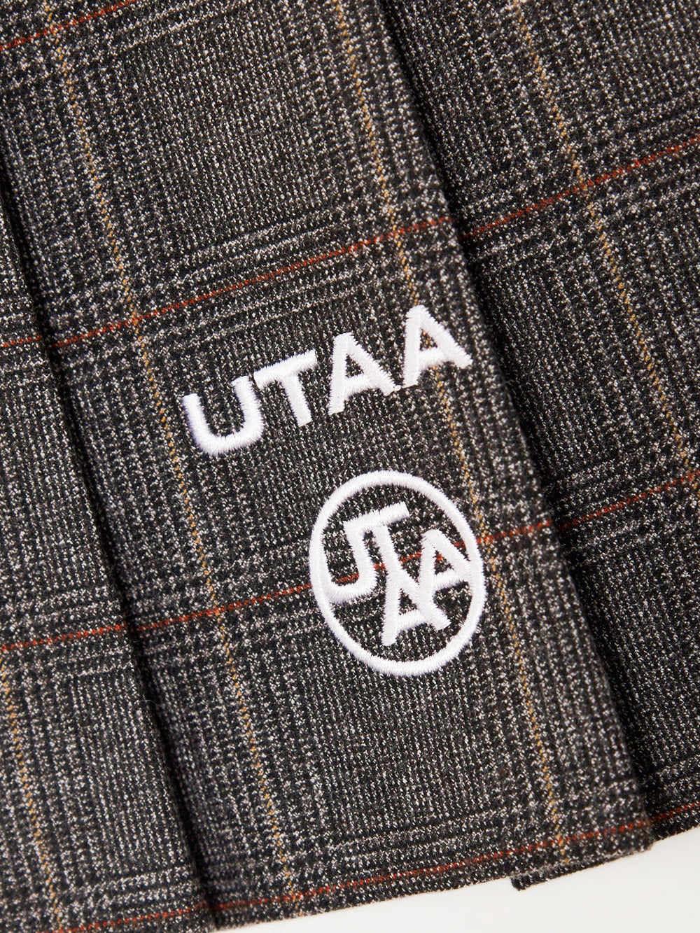 UTAA ヘーゼル クラシック チェック プリーツ スカート ブラウン