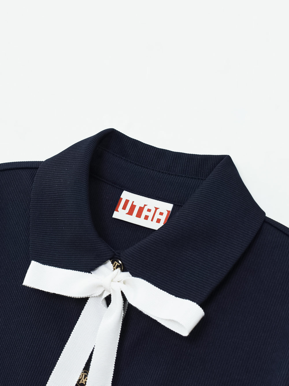 UTAA ロゼットゴールドリングPK Tシャツ ネイビー:レディース