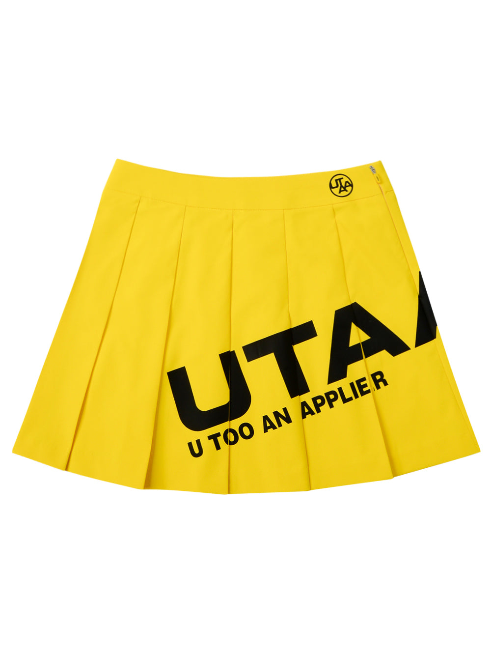 UTAA ロゴバウンスショートスカート イエロー:レディース
