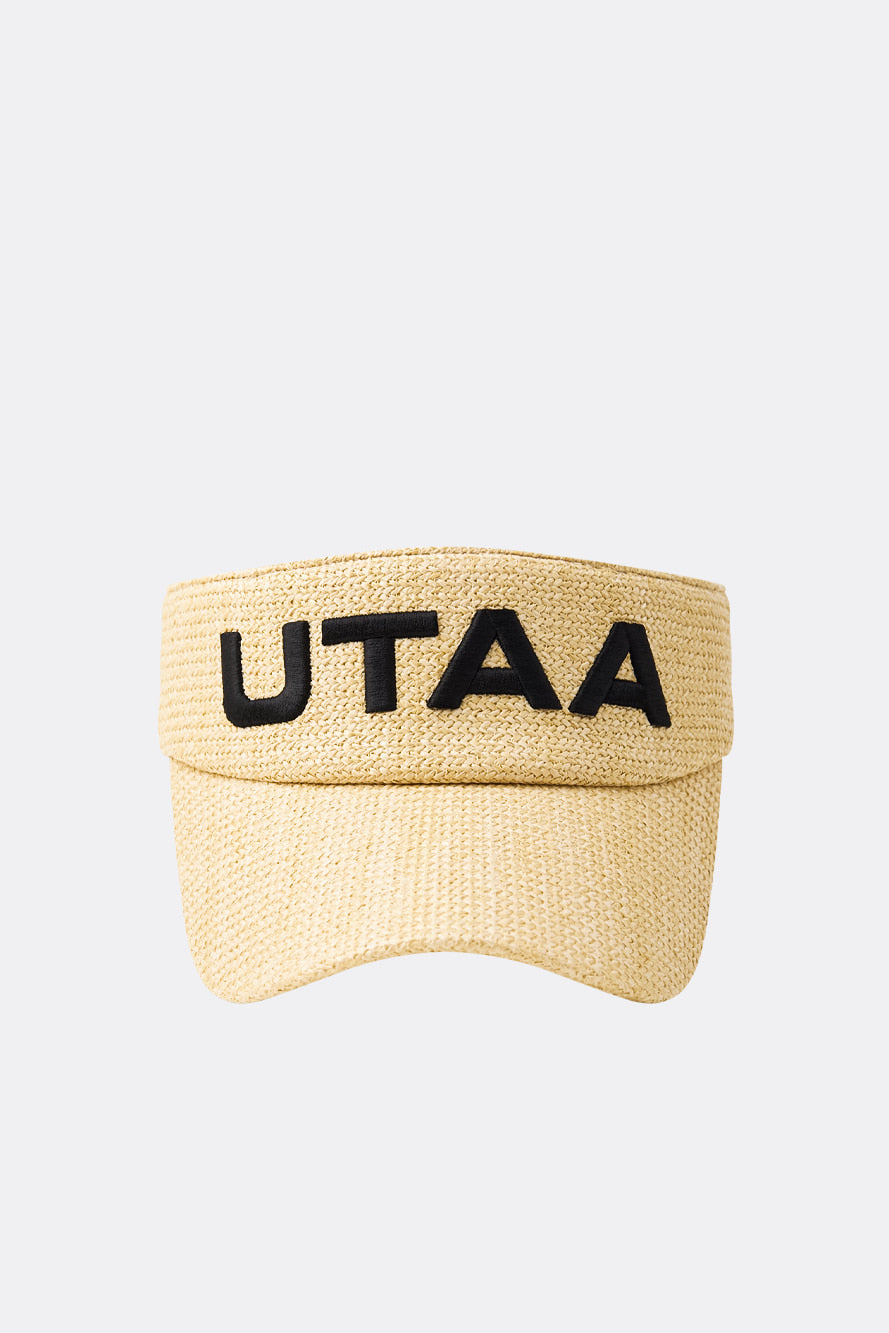 UTAA ロゴラフィアサンバイザー ベージュ