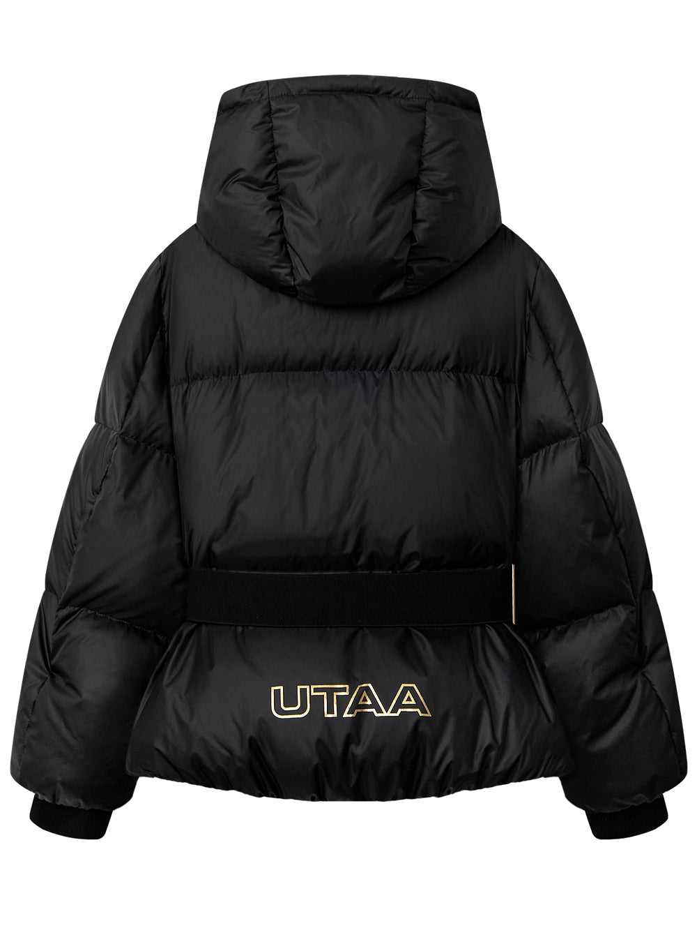 UTAA ギルトシーリングクラウンパンサーフードダウンジャンパー ブラック:レディース