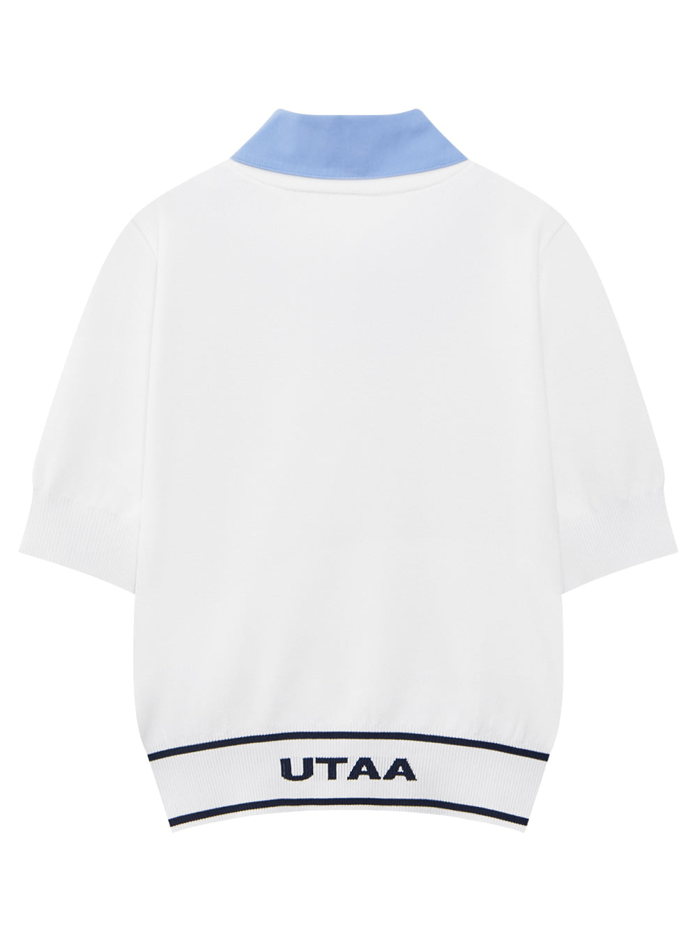UTAA フォルテカラーレイヤードニットプルオーバー ホワイト:レディース