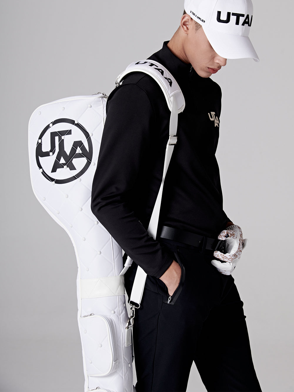 ユタ ダイヤキルティングハーフバッグ