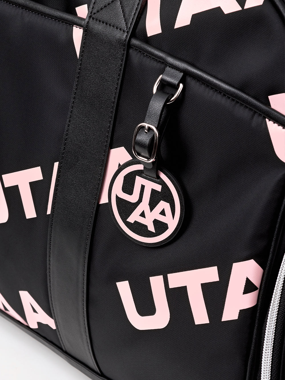 UTAA ダイアゴナルボストンバッグ ライトピンク