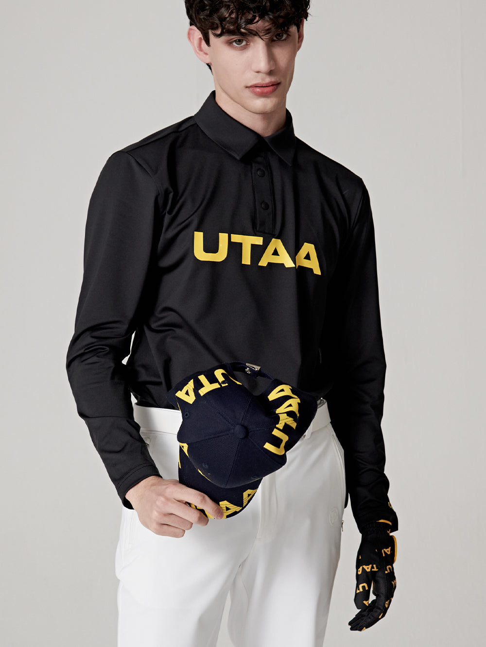 UTAA ロゴウェーブゴルフグローブ (男性用)