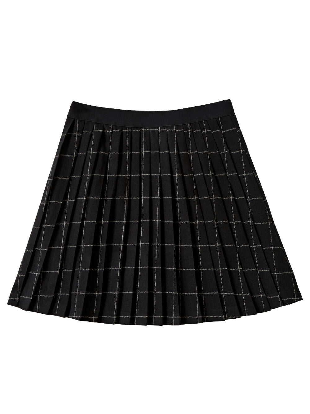 ユタ ウールチェックプリーツスカート