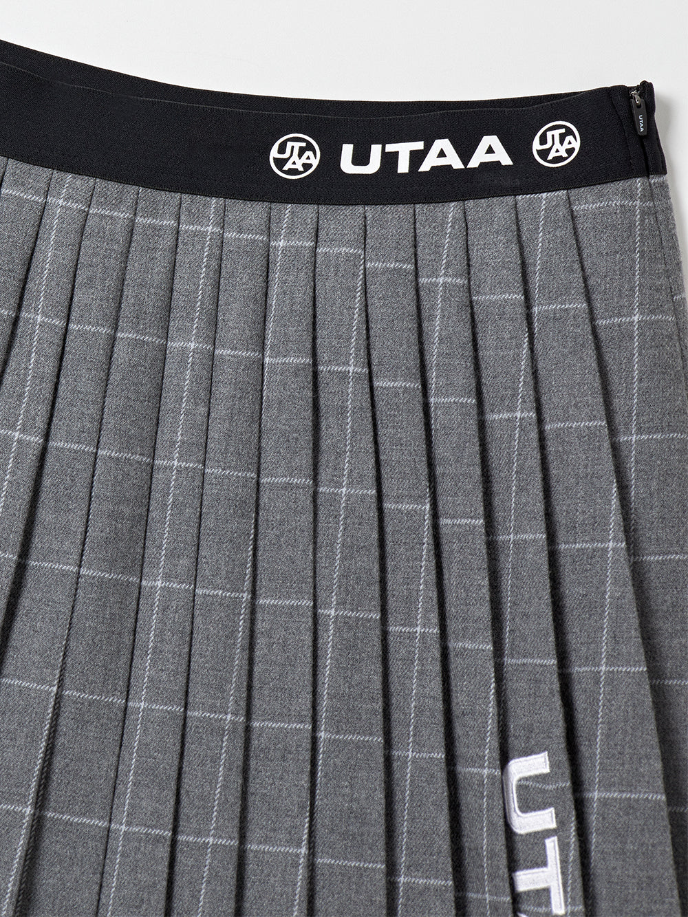 ユタ ウールチェックプリーツスカート