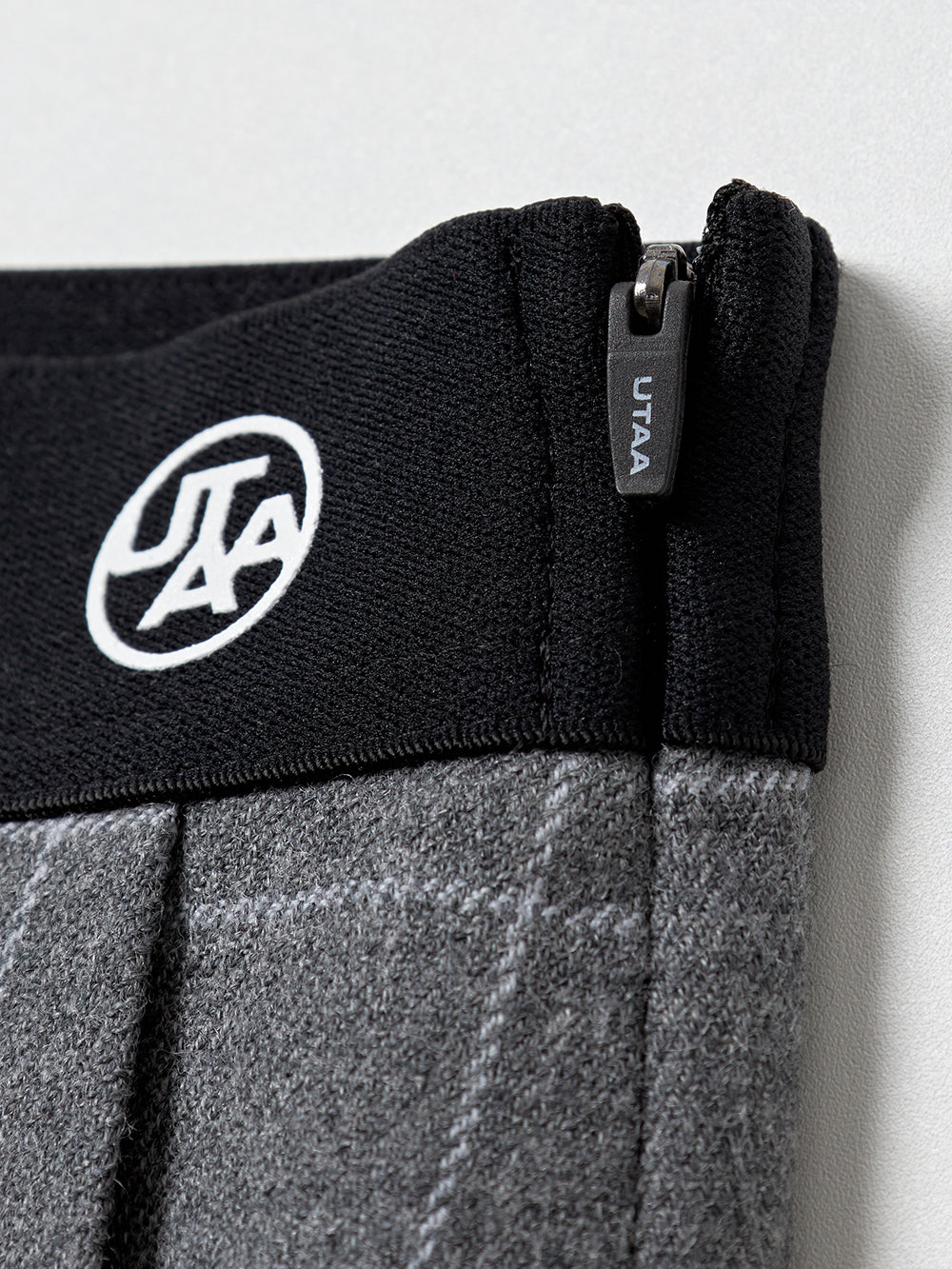 ユタ ウールチェックプリーツスカート