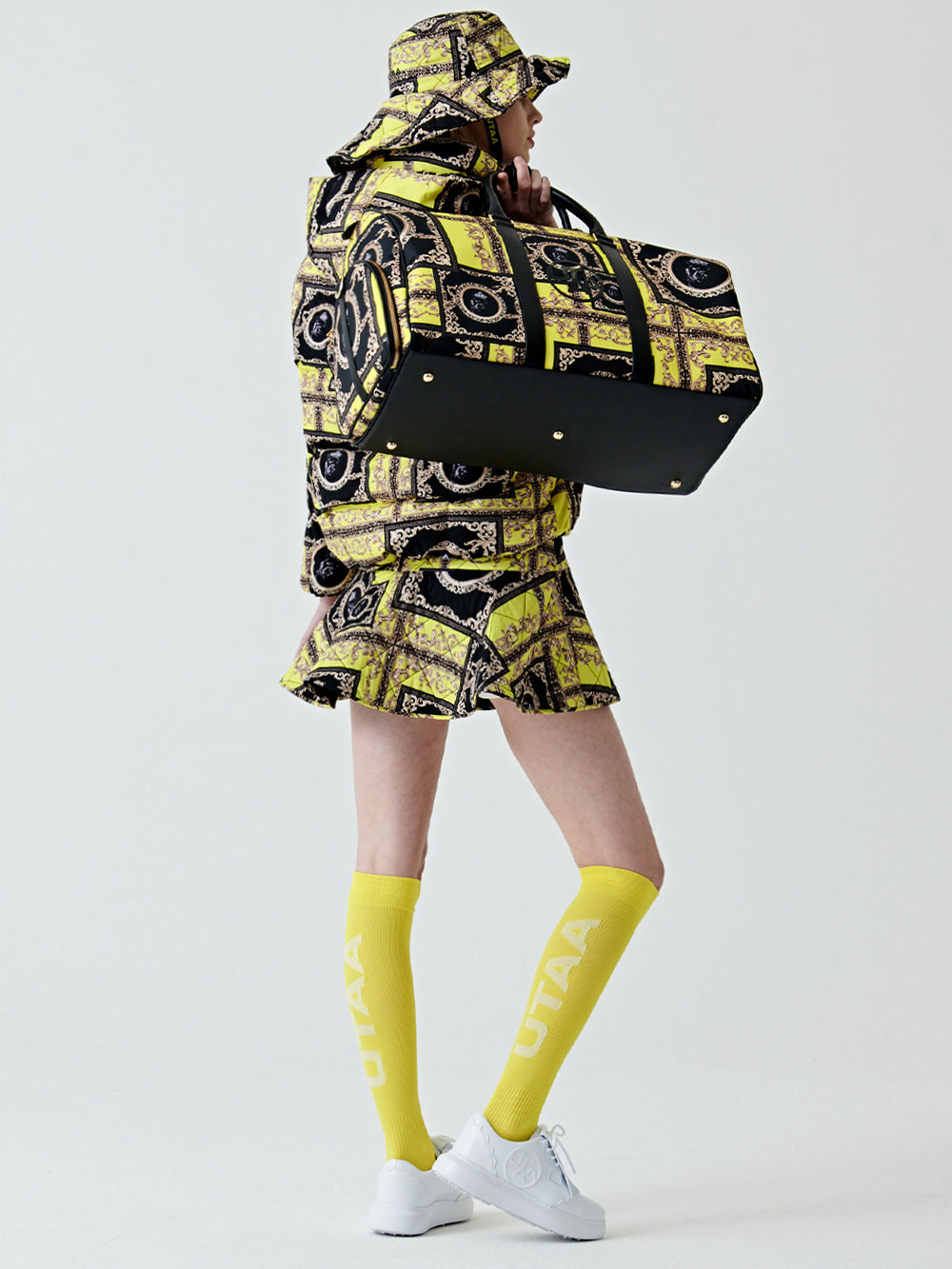 ユタ ネオンバロックショートスカート
