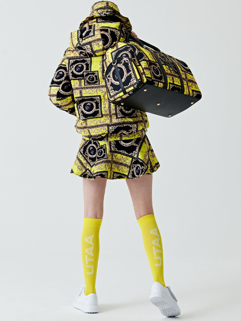ユタ ネオンバロックショートスカート