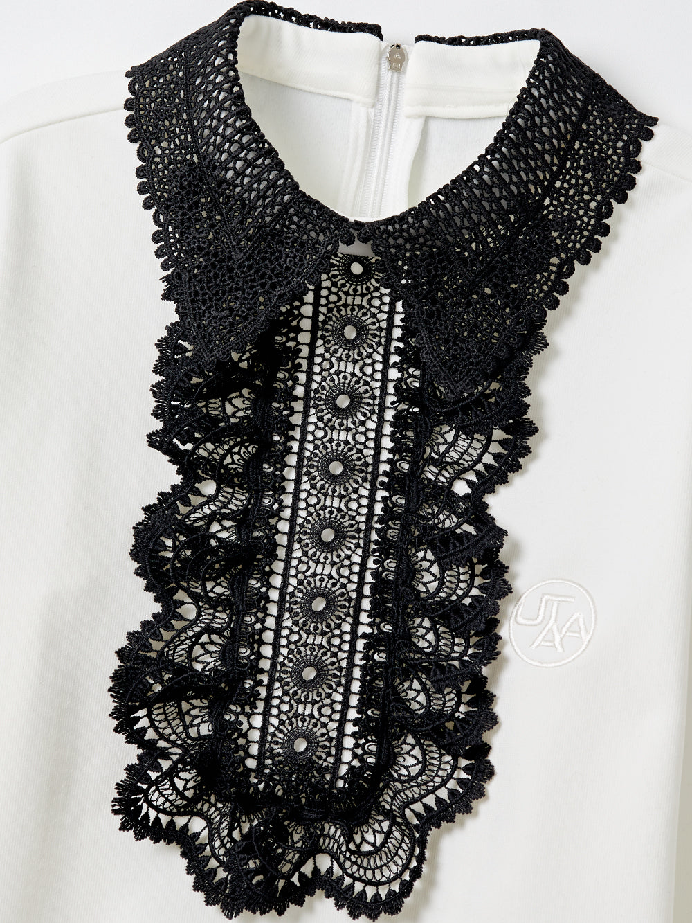 ユタ ノートルダムレースフレアPKスリーブ