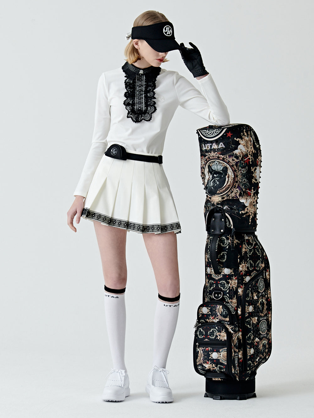 ユタ ノートルダムレースフレアPKスリーブ