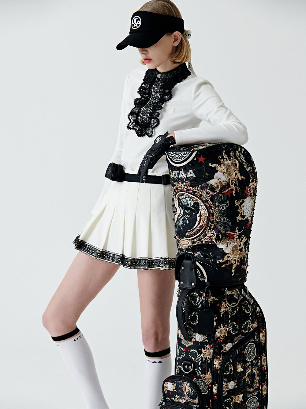 ユタ ノートルダムレースフレアPKスリーブ