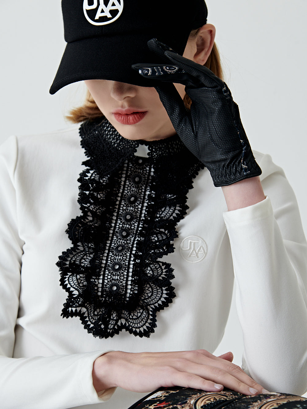 ユタ ノートルダムレースフレアPKスリーブ