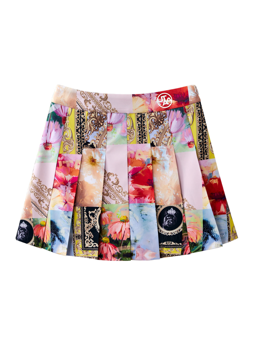 ユタ フィエスタ パッチワーク プリーツスカート