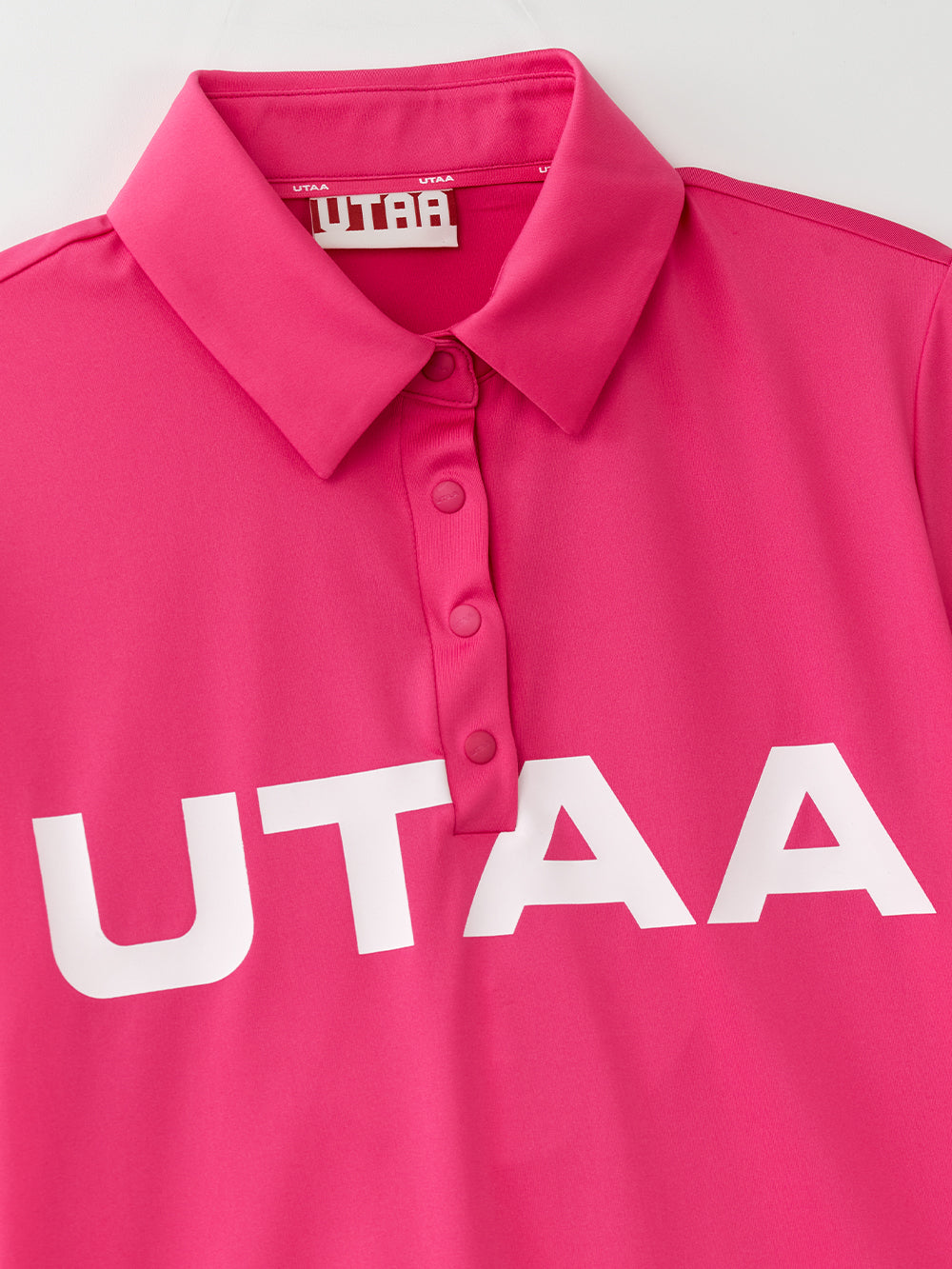 UTAA スイングフィットロゴPKシャツ ピンク:レディース
