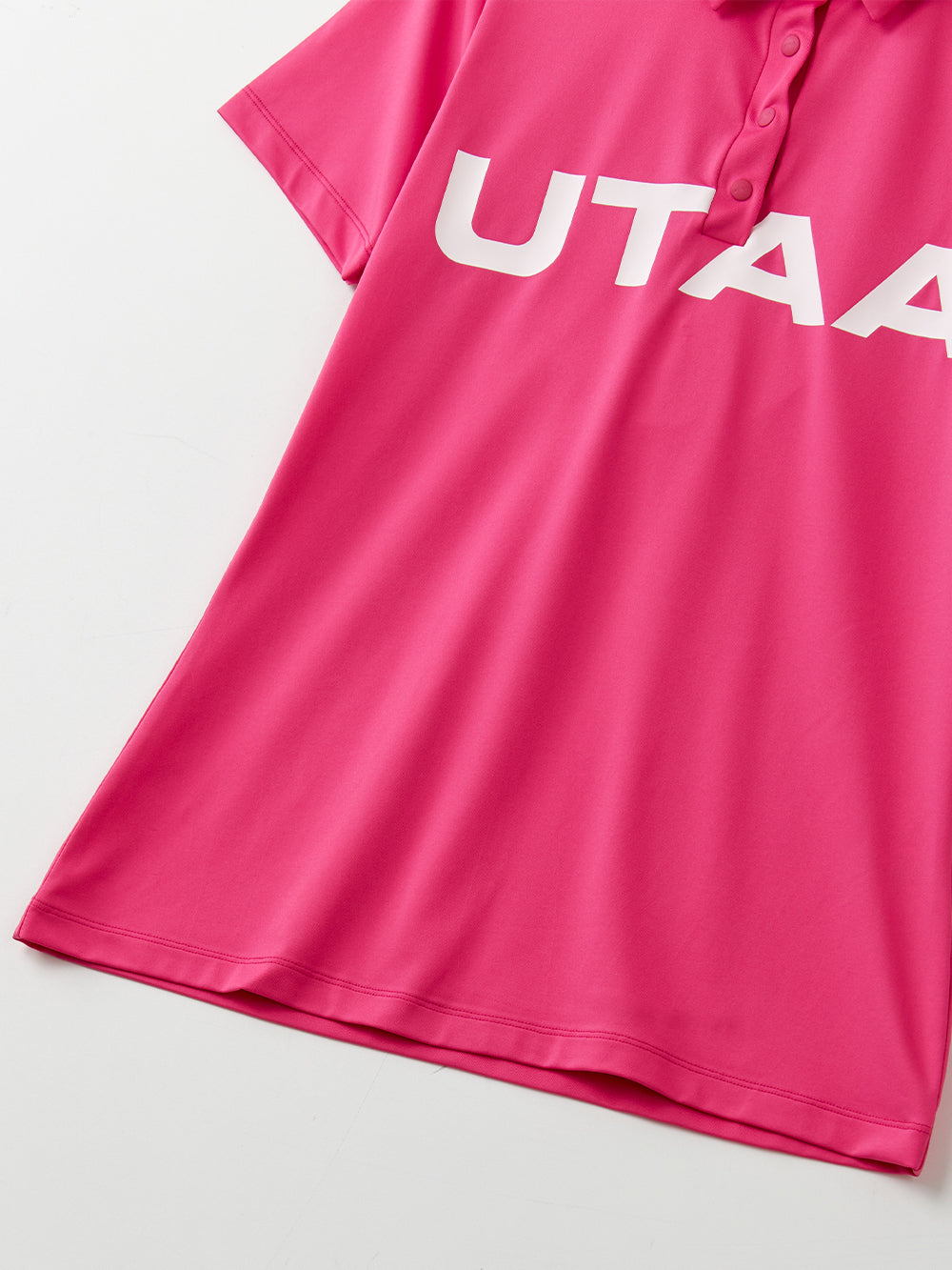 UTAA スイングフィットロゴPKシャツ ピンク:レディース