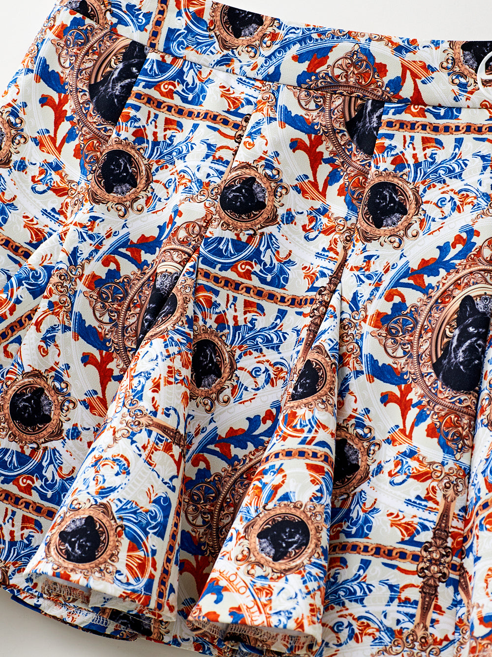 ユタ アポロバロックブルームフレアスカート