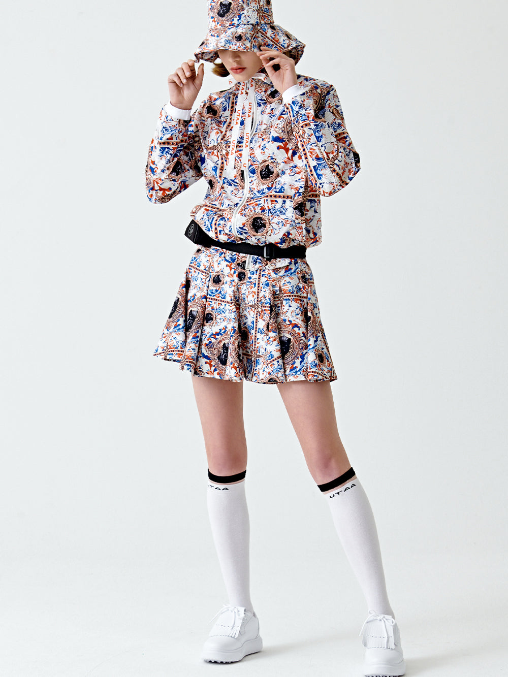 ユタ アポロバロックブルームフレアスカート