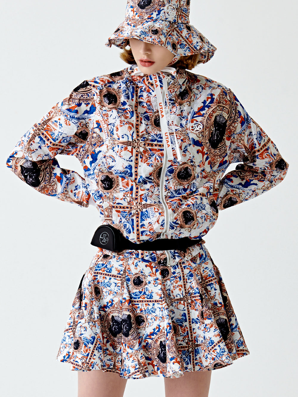 ユタ アポロバロックブルームフレアスカート