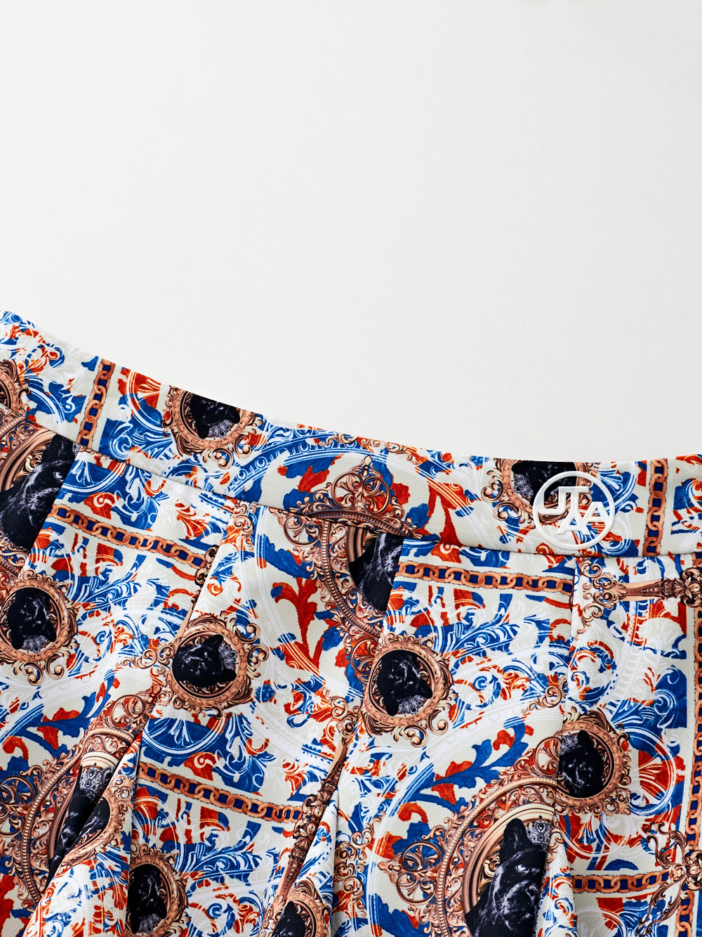 ユタ アポロバロックブルームフレアスカート