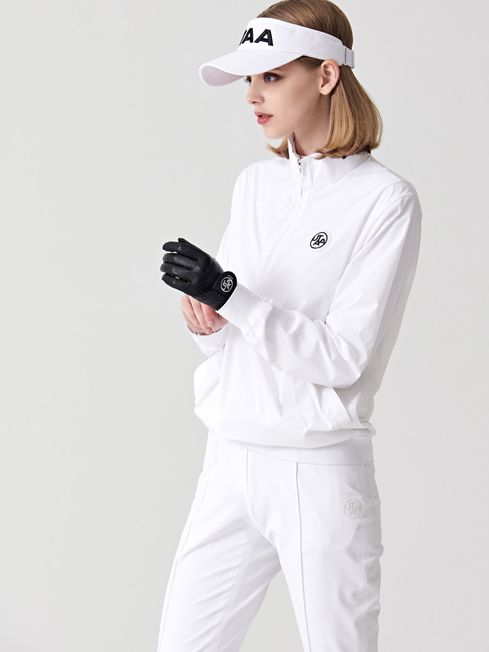 ユタ テープロゴハーフジップアップウィンドブレーカー (女性用)