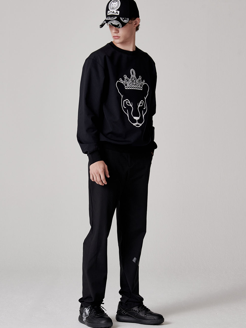 ユタ パンサーキュービッククラウンスウェットシャツ (男性用)