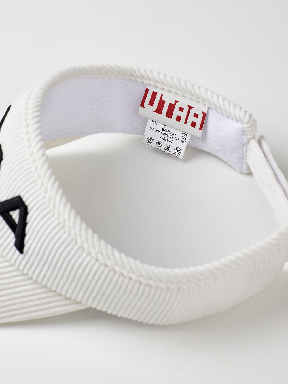 ユタ コーデュロイロゴサンバイザー (女性用)