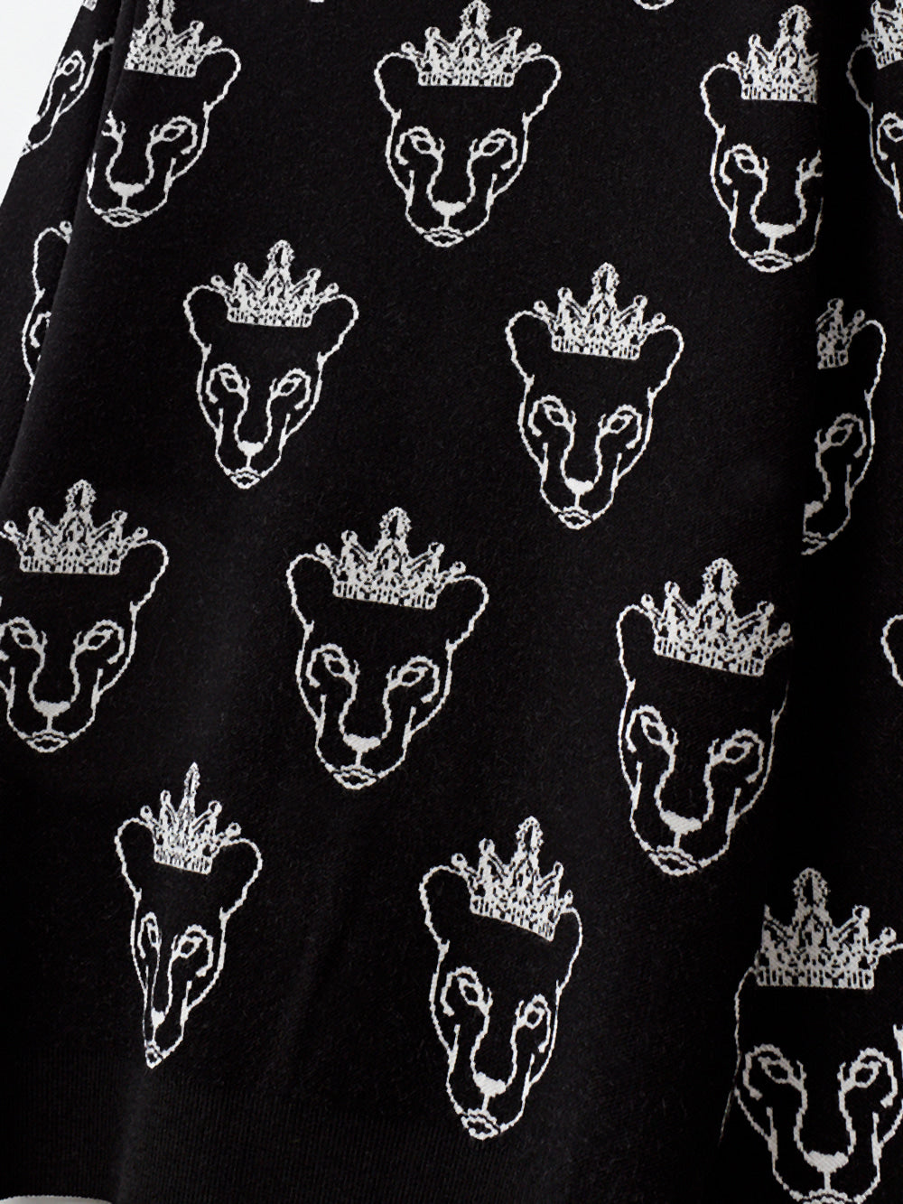 ユタ クラウンパンサーワッペンパターンニット (男性用)