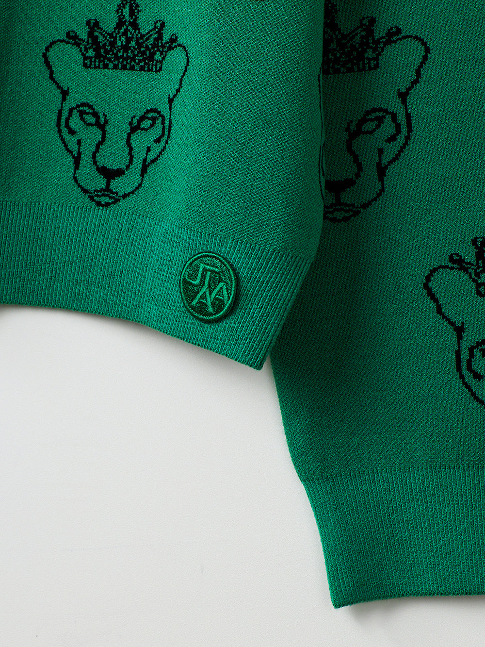UTAA クラウンパンサーWappenパターンニット グリーン : Men's