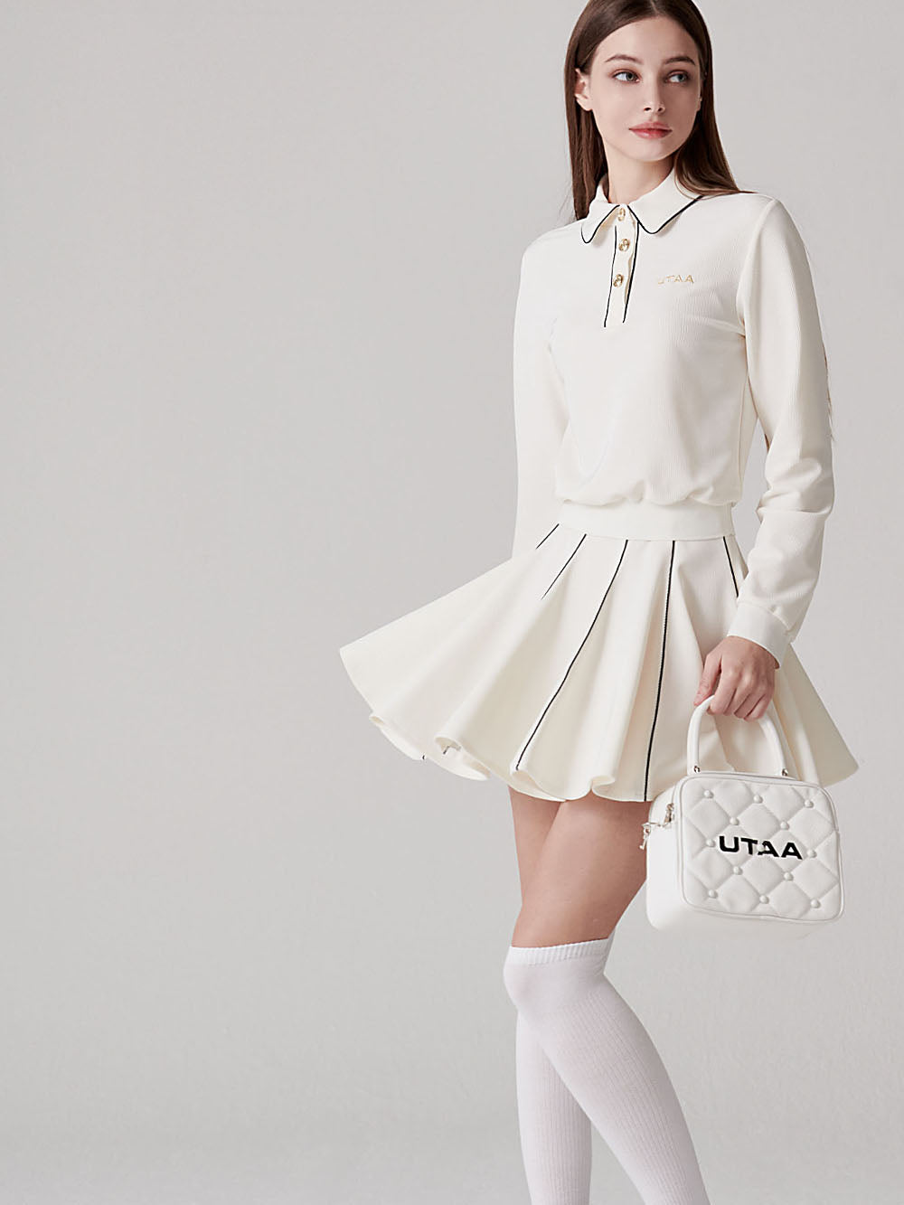 ユタ ドゥカートエンジェルラインフレアスカート