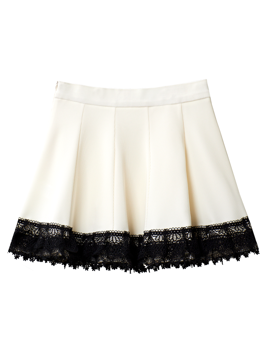 ユタ ノートルダムリボンレースフレアスカート