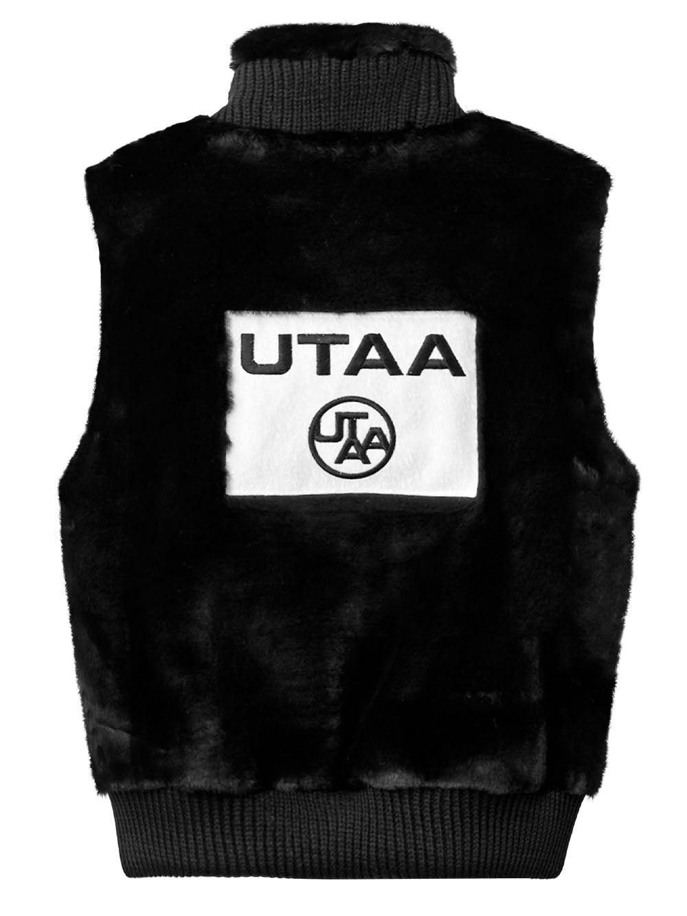 UTAA スクエアロゴファーハイネックベスト : Women's
