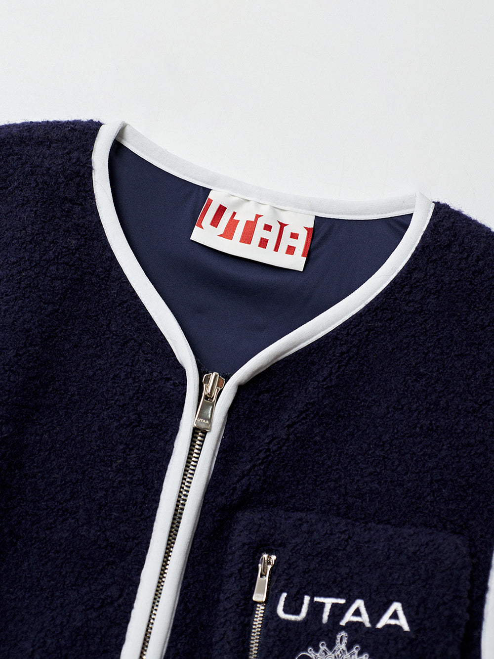 ユタ クラウンパンサーポケットフリースベスト (男性用)